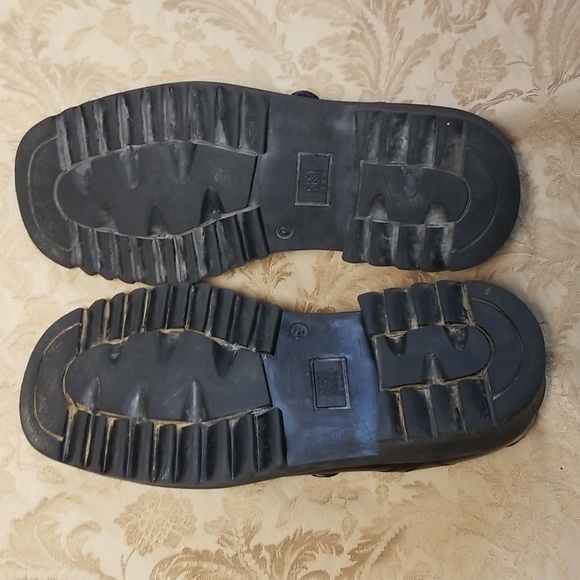 Nunn Bush NXXT black leather chunky lug sole ankle boot shoe, men's size 10. - Picture 7 of 15